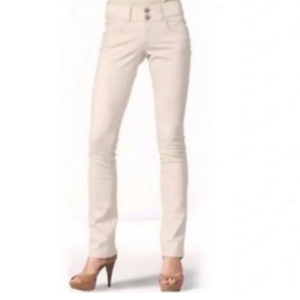 CAbi Lou Lou Jeans #874 - straight leg stretch Blush pink 16